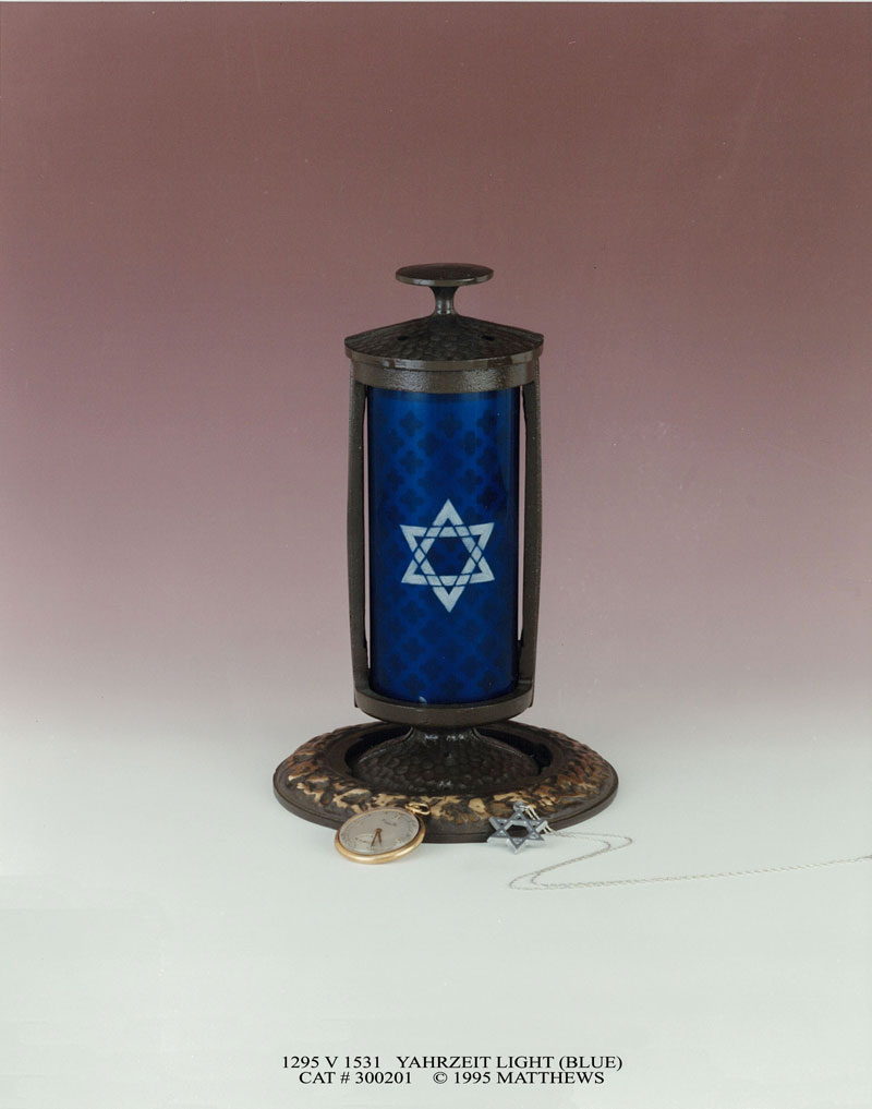 blue memory light with Star of David